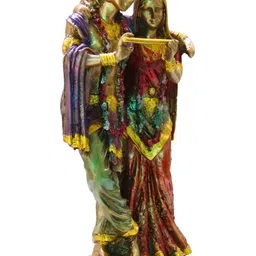 MISS PEACH Gold-Toned And Red Religious Idol Showpiece image 2