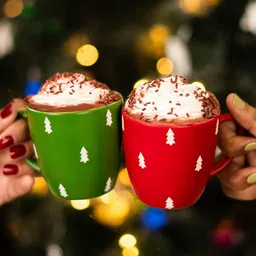 The Zappy Box Set Of 2 Printed Glossy Easy to Clean Dishwasher Safe Christmas Mugs image 4