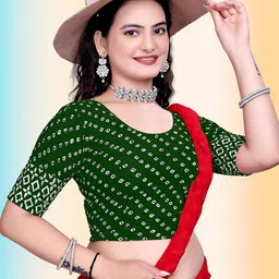 TANISHM FEB TEX Women Printed Saree Blouse image 4