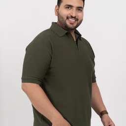 Toodle Plus Plus Size Polo Collar Pure Cotton T-Shirt image 2