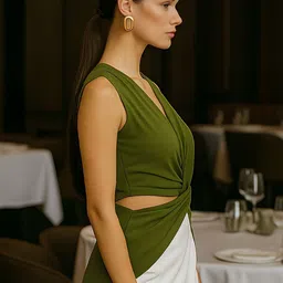 don't be basic Twisted Crop Top image 5