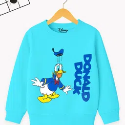 YK Disney Boys Daisy Duck Printed Round Neck Pullover Sweatshirt-picture-10