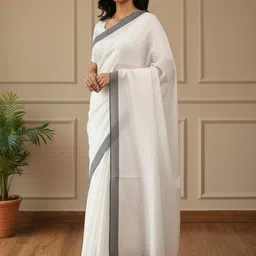 Brynbrit Pure Cotton Khadi Saree-picture-14