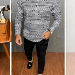 Eleni Trendz Men Geometric Printed Indie Prints Kurta image 2