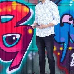 AWACK Men Regular Fit High-Rise Light Fade Acid Wash Stretchable Jeans image 5