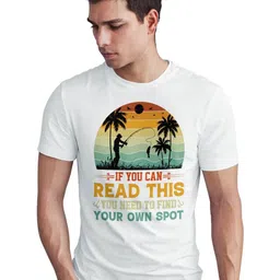 Seekbuylove Funny Fishing Typography Printed Cotton Bio Finish T-shirt-picture-16