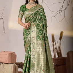 saretramall Woven Design Zari Paithani Saree-picture-35