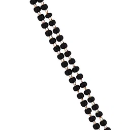 ATIBELLE Rose Gold-Plated Cubic Zirconia Studded Mangalsutra image 3