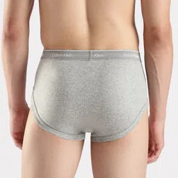 Calvin Klein Underwear Low-Rise Outer Elastic Pure Cotton Basic Brief image 2
