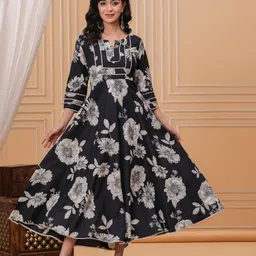 Da Vastraagaar Floral Print Fit & Flare Midi Dress-image-20