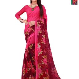 Moda Rapido Floral Pure Georgette Saree-picture-17
