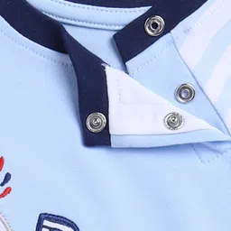 BABY GO Infant Boys Pack Of 2 Printed Pure Cotton Rompers image 4