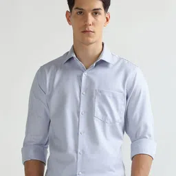 Arrow Men Liberty Checked Spread Collar Pure Cotton Formal Shirt-image-14