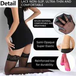 NESKA MODA Pack Of 2 High-Rise Stockings image 3