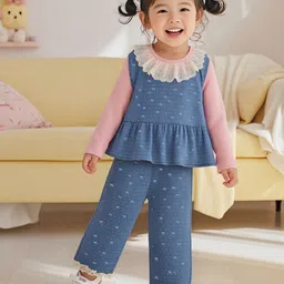 Googo Gaaga Girls Embellished Tunic with Trousers-image-19