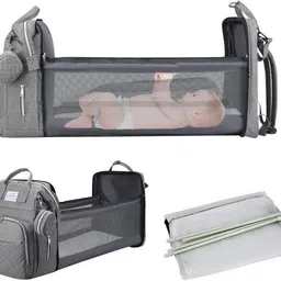 handcuffs Diaper Bag With Changing Station | Mummy Bag With Bassinet Diaper Bag image 4