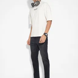 SF JEANS by Pantaloons Graphic Printed Pure Cotton Relaxed Fit T-shirt image 4