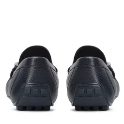 ROSSO BRUNELLO Men Textured Leather Formal Loafers Shoes image 2