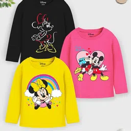 Disney By Miss and Chief Girls 3 Minnie Mouse Printed Applique T-shirt-picture-34