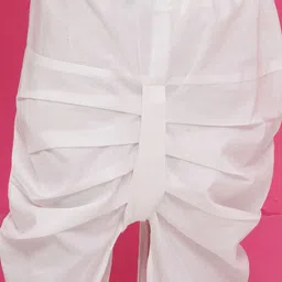 Aj DEZInES Boys Ethnic Motifs Printed Angrakha Pure Cotton Kurta with Dhoti Pants image 3