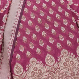 Soch Chanderi Unstitched Dress Material image 2