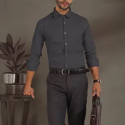 Moda Rapido Men Classic Solid Formal Shirt-picture-18