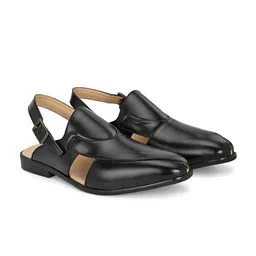 House of Pataudi Men Round Toe Ultra-Lightweight & Flexible Shoe-Style Sandals image 2