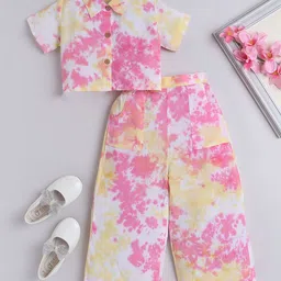 The Magic Wand Girls Dyed Shirt with Trousers image 1