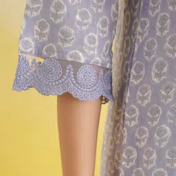 GOODHAND Block Printed Pure Cotton Tunic & Trouser Co-Ord Set image 2