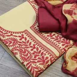 vijaycreation Unstitched Pure Cotton Salwar Suit Material Embroidered-picture-45