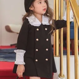 LULU & SKY Colourblocked Peter Pan Collar A-Line Dress image 4