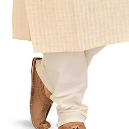 Exotic India Men Striped Cotton Kurta with Pyjama image 2