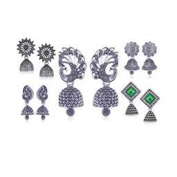 Sangria Silver-Plated Alloy Earrings-picture-25