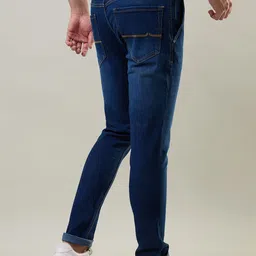 TIM PARIS Men Original Tapered Fit Mid-Rise Light Fade Stretchable Jeans image 3