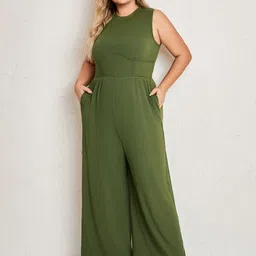 StyleCast Women Round Neck Sleeveless Jumpsuit image 4