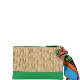 HIE Women Textured Leather Mini Hand Bag Cosmetic & Small Travel Pouch.-picture-40