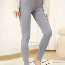 WAVE FASHION High-Waist Ultra-Soft Thermal Bottoms image 2