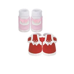 NESKA MODA Unisex Kids Cotton Booties image 3
