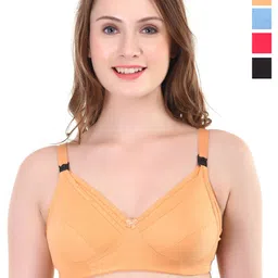 Liigne Pack Of 4 Full Coverage Non Padded Maternity Bra-picture-22