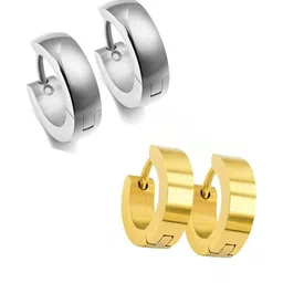 shobhram Unisex Silver Earrings-image-13