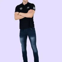 LINARIA Men Cotton Slim Fit Heavy Fade Jeans image 2