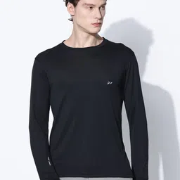 BLUE TYGA Men Sunscreen with UPF 50+ Anti Odour Solid Round Neck T-shirt-picture-19