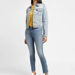 levi's Women's 711 Blue Skinny Fit Mid Rise Jeans-picture-38