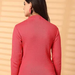 Clora Creation Women Pack Of 2 Solid High Neck Wool Tops image 2