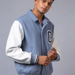 Converse Men "C" Retro Colourblocked Varsity Jacket image 3