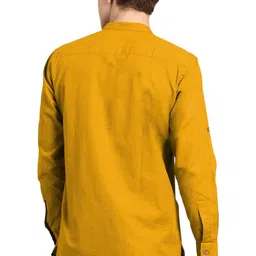 granthy Men Mandarin Collar Roll-Up Sleeves Kurta image 3