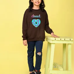 NUSYL Girls Printed Sweatshirt-image-5