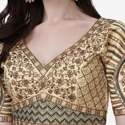 HERE&NOW Embroidered Saree Blouse image 3