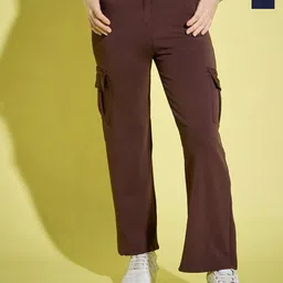 DIMPY GARMENTS Women Relaxed High-Rise Cargos Trousers-picture-43