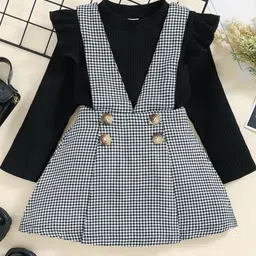 TOGEPI Girls Striped T-shirt with Skirt-picture-25